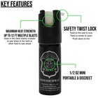2 Police Magnum Pepper Spray  50oz Gid Actuator Self Defense Security Protection