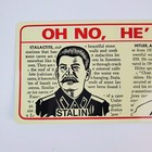 Vintage Funny Bumper Sticker Stalin Hitler Hussein  oh No  He s Back    