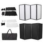 White Black Dj Event Table Facade Scrim Metal Built In Flat Table W  Travel Bag