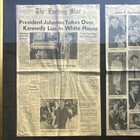 Framed The Evening Star Newspaper Jfk Assassination Coverage November 23  1963