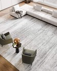 Large Area Rug 10 X 14 Ft Anti-skid Floor Mat Indoor Carpet Washable Modern Gray