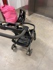 Graco Single Stroller Frame W  Cup Holder Tray   Storage Basket Black gray