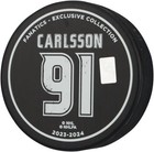 Autographed Leo Carlsson Ducks Puck Fanatics Authentic Coa Item 14346728