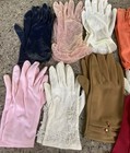 Vintage Ladies Dress Gloves Lot Of 25 Pairs - Assorted Colors   Styles