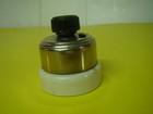  new   Vintage  Perkins Rotary Light Wall Switch Metal   Porcelain  2  Diameter
