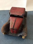 1930s Wyandotte Pressed Steel Ford Red Coupe W  Wood Yellow  Wheels 5 