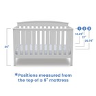 Delta Children Gateway 4-in-1 Convertible Baby Crib  White