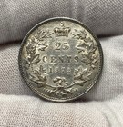 1872 H Canada Victoria Silver 25 Cents Heaton Scarce In High Grade Frosty Lustre