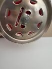 Vintage 1950s Advertising Glass   Metal Coin Bank W  Walsco Lock  No Key