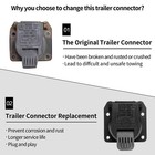 56038366ab Trailer Wiring 7-way Pin Connector Plug For Ram Durango Jeep Chrysler