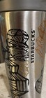 Starbucks 2014 Stainless Steel Lid Coffee Cup Mug Tumbler 16oz Rubber Bottom