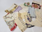 Vintage Handkerchiefs - Cotton  Florals  Embroidered  Etc Lot Of 22 - Preowned