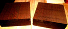 Two Kiln Dried Exotic Wenge Bowl Blank Lathe Turning Wood Lumber 5  X 5  X 2 