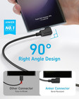 Anker Cable  2 Pack 6ft   Right Angle Usb A To C Braided Cable  Durable   