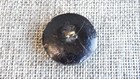 Antique Vtg Black Glass Button  Aprx  1    229-a