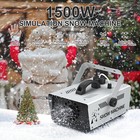 Snowflake Maker 1500w Stage Snow Machine Wireless Remote Control Halloween Dj