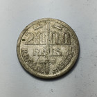 1935 Brazil 2000 Reis - Silver Coin - One-year Type  - Duke Of Caxias