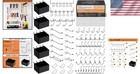 Industrial-style 120pcs Pegboard Accessory Kit With Durable Metal Hooks And Bins