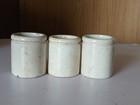 3 Old J  Sainsbury s Stoneware Pots