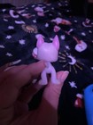 Littlest Pet Shop Lps Pink Great Dane  1022 Blue Eyes Rare Dog 