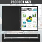 30 Pcs 8 5   X 11   Pressboard Report Cover  3   Capacity Metal Prong Fastener