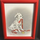 Set Of Three Peggy Harris Oil Canvas  Paintings Mischievous Puppies