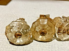 Lot Of 7 Antique Glass Drawer cabinet Knobs Pulls