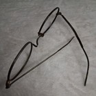 Antique Pre1800s Eyeglasses Spectacles No Lenses Gold Tone See Photos Lg  Oval