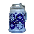 German Beer Stein - Marzi Remy 2470   Stoneware 1 0 L  Antique Ca 1900