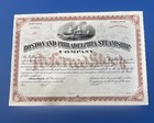 1890   s Boston   Philadelphia Steamship Stock Certificates Unissued Lot Of 3
