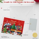 New Holiday Pop-up 4-d Colorful Merry Christmas Snowman Winter Card 7 5  X 6 