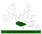 Genuine Honda Seat Cushion Foam 81537-tr0-y91