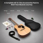 Acoustic Electric Guitar Fender Fa-125ce Dreadnought Cutaway Natural Bundle