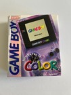 Nintendo Game Boy Color  clear Purple  Box Only   Manual   Inserts