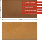 Thick Leather Sheets For Crafting Tooling Leather Full Grain Cowhide Leather