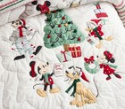 Pottery Barn Kids Disney Mickey Mouse And Friends Holiday Quilt