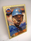 Rafael Santana New York Mets Autograph Signed Card Coa Free Ship