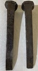 Pair Of Antique Railroad Spikes-1909 Track-cleaned-6 5 -industrial Art decor