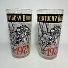 Set Of 2 1975 Kentucky Derby Mint Julip Glasses-church Hill Downs-101st Running 