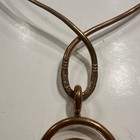 Vintage Native American Copper Sterling Turquoise Necklace Signed A  Marion