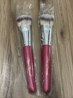 2x Too Faced Makeup Brushes Angled Cream Liquid Foundation Brush -new In Sleeves