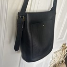 Madewell Transport Bucket Bag Black Leather Crossbody Purse Zip Top Tote Classy