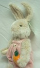 Russ Vintage Boomer The Bunny W  Carrot 12  Jointed Plush Stuffed Animal Toy