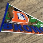 Vintage 1994 Denver Broncos Nfl Football Pennant Trench Mfg Co  12    X 30   