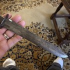 Civil War Side Knife All Original Clip Poi T Iron Cross Guard Confederate