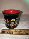Vtg Black   Red Eldiro Coffee Mug Plastic Retro 80s Color Pops W  Germany  1 