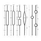 Iron Stair Balusters - Metal Stair Spindles - Satin Black Hollow Wrought Iron