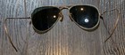 Vintage 1940s 50s B l Ray-ban Aviator Sunglasses Gold Filled Green Glass Lens