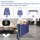 Portable Ping Pong Table 4ft Compact Foldable Table Tennis Table Set With Paddle