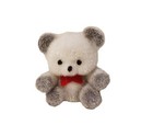 Lot Of 12 Darice Craft Miniature 1  Flocked Panda Teddy Bears With Red Bow Tie